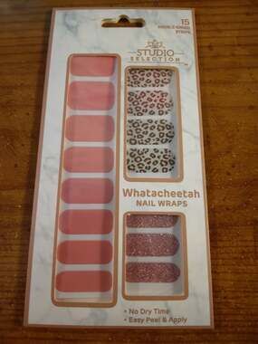Studio Selection Whatacheetah Nail‎ Wraps 15 Double-Ended Strips